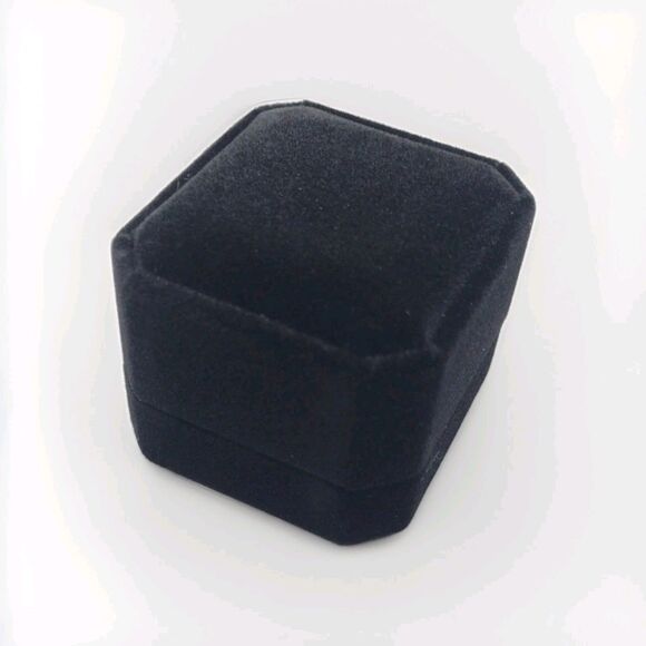 Asscher Cut Aqua Chalcedony Zircon 61 Stone Gold Overlay Ring Size 7 + Box Gift - Picture 6 of 6